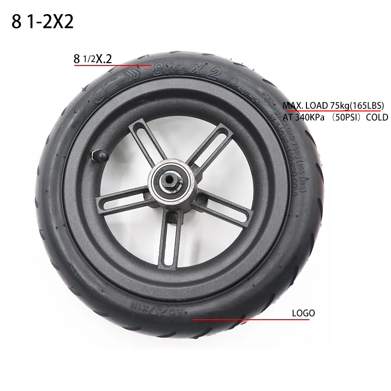 Xiaomi Hub Mijia Hub - 8 1/2x2 Pneumatic Rear Wheel 8.5