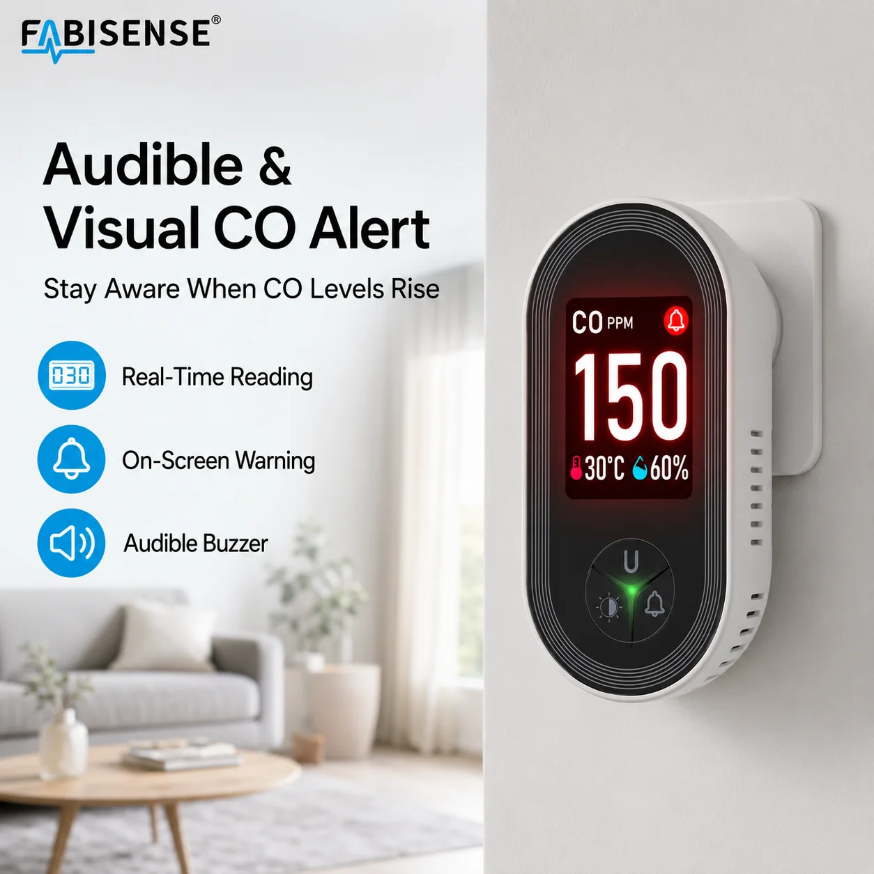 FABISENSE 24D Carbon Monoxide  - огляд і ціна Co Detector Plug