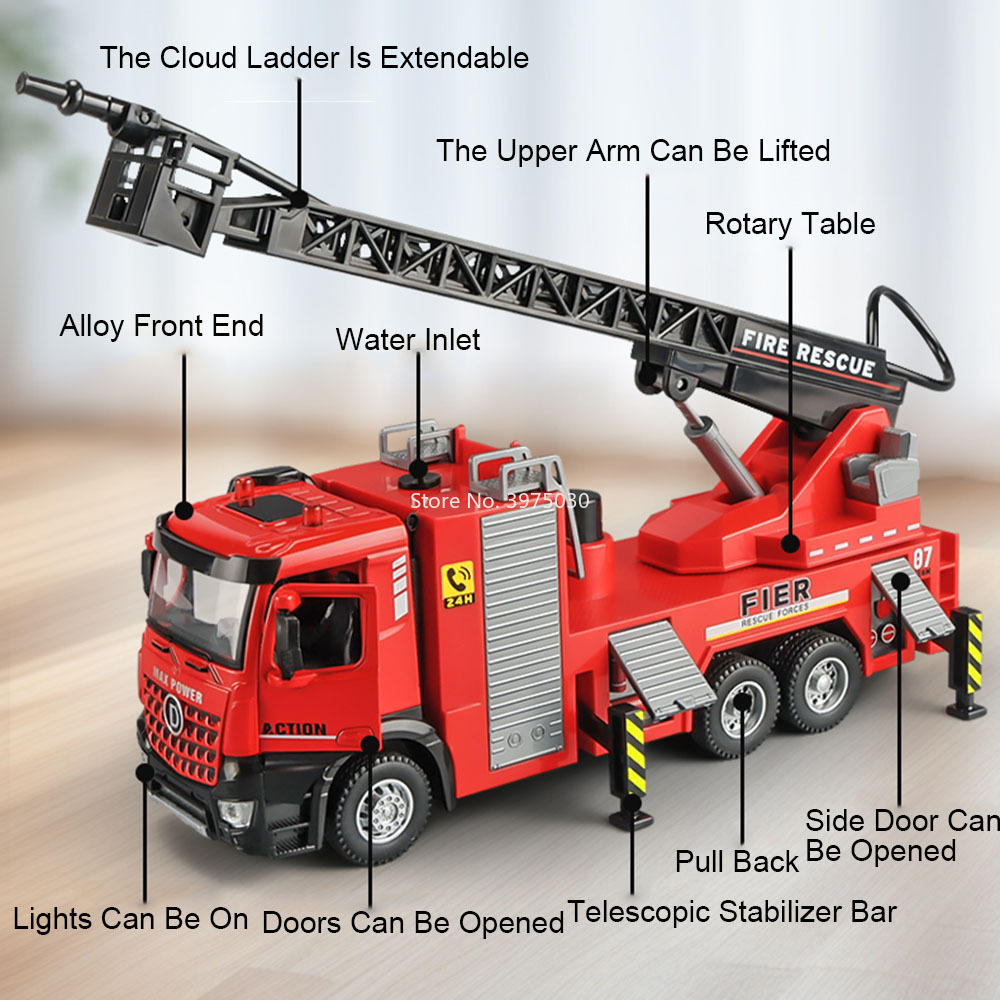 1:32 Scale Fire Engine Model C - огляд і ціна Fire Escape Ladder