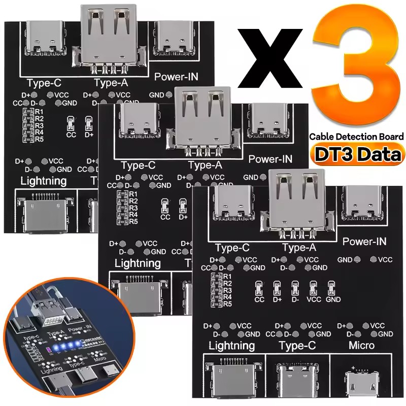 DT3 Data Cable Detection Board - огляд і ціна Co Detector Plug