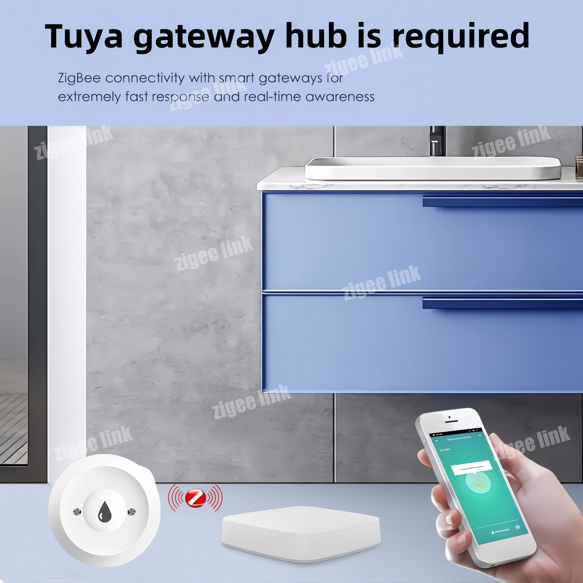 ZigBee 3.0 Water Sensor Smart  - огляд і ціна Water Alarm Sensor